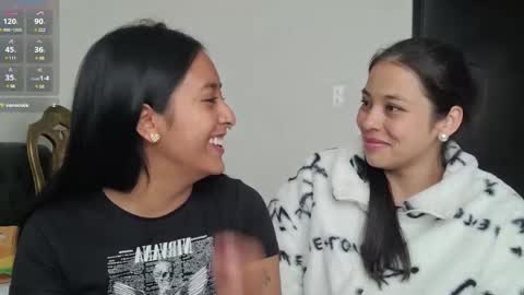 Snapshot of 2summerlove2 chatting on 12-14-24, 01:16 Dalilah and Tarah online show from 12-14-24, 01:16