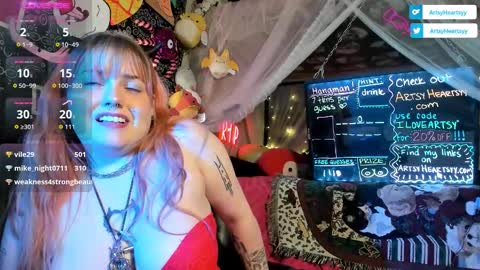 Snapshot of artsyheartsyy chatting on 02-03-26, 06:22 ArtsyHeartsyy online show from 02-03-26, 06:22