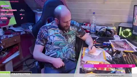 drawingcock online show from 01-31-25, 07:18