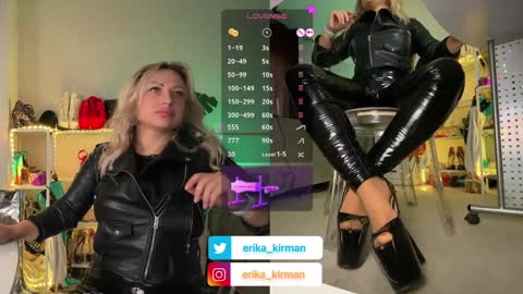 Snapshot of erika_kirman chatting on 01-11-25, 11:45 Erika      online show from 01-11-25, 11:45