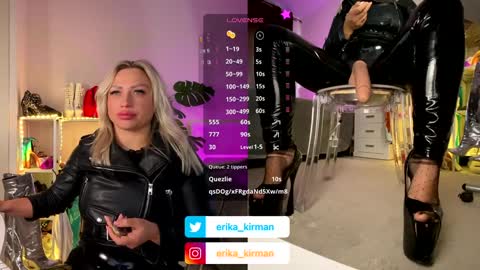 Snapshot of erika_kirman chatting on 01-24-25, 12:20 Erika      online show from 01-24-25, 12:20