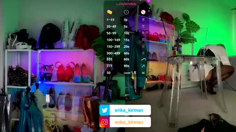 Snapshot of erika_kirman chatting on 10-07-25, 10:12 Erika      online show from 10-07-25, 10:12