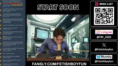 Snapshot of fetishboyfun chatting on 04-22-26, 12:18 FetishBoyFun online show from 04-22-26, 12:18