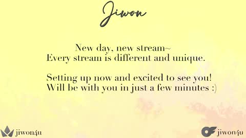 Snapshot of jiwon4u chatting on 02-26-25, 12:25 Jiwon online show from 02-26-25, 12:25