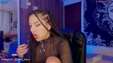 Snapshot of mel_dahlia chatting on 03-23-26, 11:09 Melissa - - Please help me to reach 100 thumbs up online show from 03-23-26, 11:09