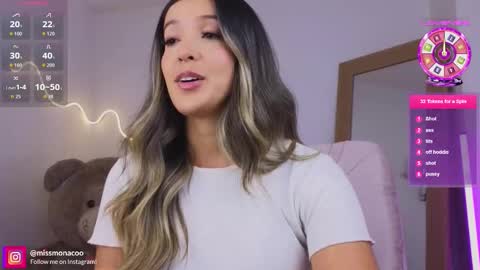 Snapshot of missmonaco chatting on 03-31-26, 12:45 Emma Rivera online show from 03-31-26, 12:45