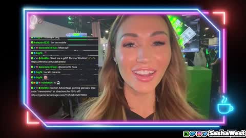 Snapshot of neomotoko chatting on 02-08-25, 02:47 Sasha West online show from 02-08-25, 02:47