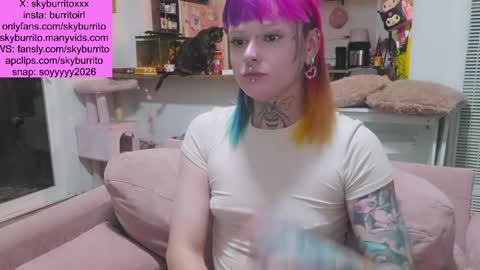 Snapshot of queer_burrito chatting on 05-23-26, 04:39 Sky Burrito online show from 05-23-26, 04:39