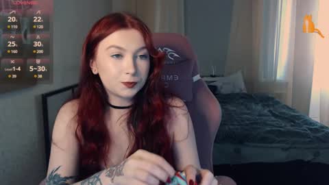 Snapshot of redhaired_kitty chatting on 02-20-25, 01:30 Lina online show from 02-20-25, 01:30