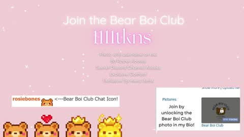 Snapshot of rosiebones chatting on 10-30-25, 10:21 Rosie Bones online show from 10-30-25, 10:21