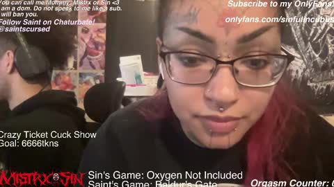 Snapshot of sinfulincubus chatting on 02-18-25, 10:25 Mistrx Sin online show from 02-18-25, 10:25