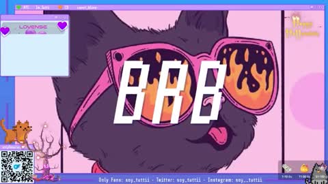 Snapshot of sweet_bluee chatting on 10-13-25, 01:00 Tutti online show from 10-13-25, 01:00