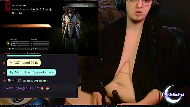 Snapshot of CryptidIndrid chatting on 01-03-25, 11:55 CryptidIndrid online show from 01-03-25, 11:55