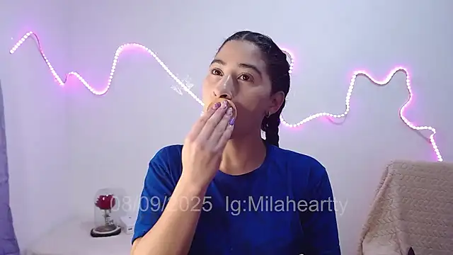Snapshot of heartty_Milah chatting on 09-08-25, 11:15 heartty Milah online show from 09-08-25, 11:15