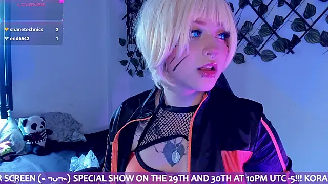 Snapshot of Kora_Red69 chatting on 06-22-26, 05:32 Kora Red69 online show from 06-22-26, 05:32