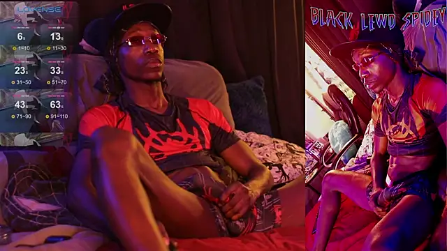 BlackLewdSpidey online show from 01-17-25, 06:15
