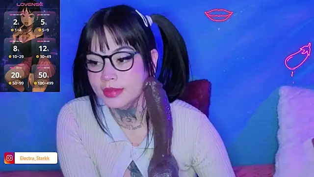 Snapshot of Electra_Starkk chatting on 02-15-26, 01:02 Electra Starkk online show from 02-15-26, 01:02