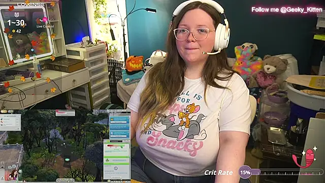 Snapshot of Geeky_Kitten chatting on 10-16-25, 01:23 Geeky Kitten online show from 10-16-25, 01:23