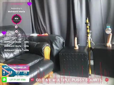 Snapshot of MySweetAngelsSA chatting on 10-24-25, 12:56 MySweetAngelsSA online show from 10-24-25, 12:56